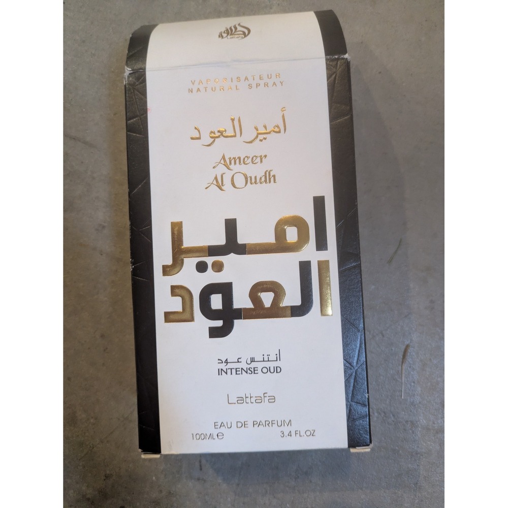 Lattafa Ameer Al Oudh Intense Oud Men's 3.4 oz Gold Brown EDP Spray Fragrance